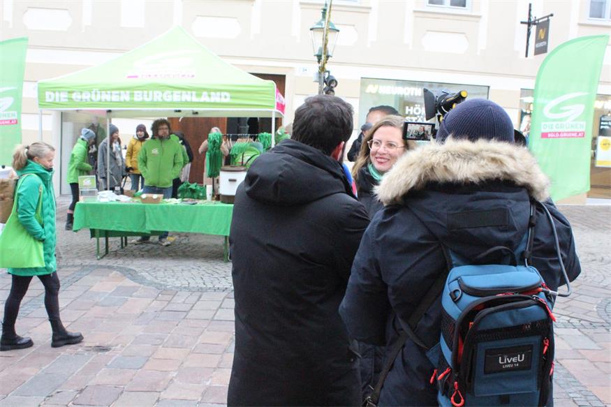 Vereinter Auftritt mit Werbung fürs „grüne Kreuzerl“