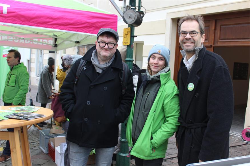 Vereinter Auftritt mit Werbung fürs „grüne Kreuzerl“