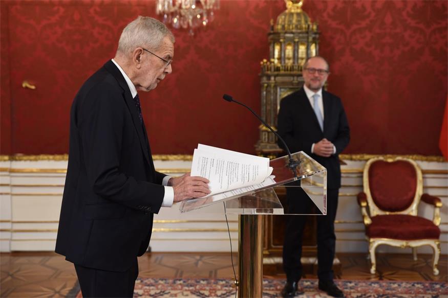 Angelobung: Doskozil bei Van der Bellen in der Hofburg