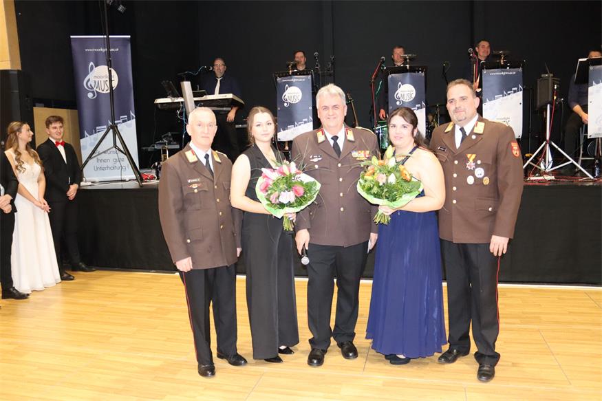 Florianis tanzten beim Bezirksfeuerwehrball in Neutal