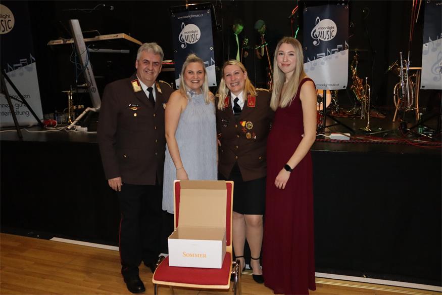Florianis tanzten beim Bezirksfeuerwehrball in Neutal