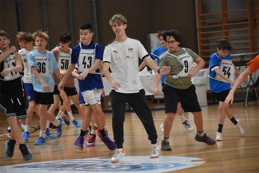 Reger Zulauf beim Talente-Check in der Sporthalle Oberwart