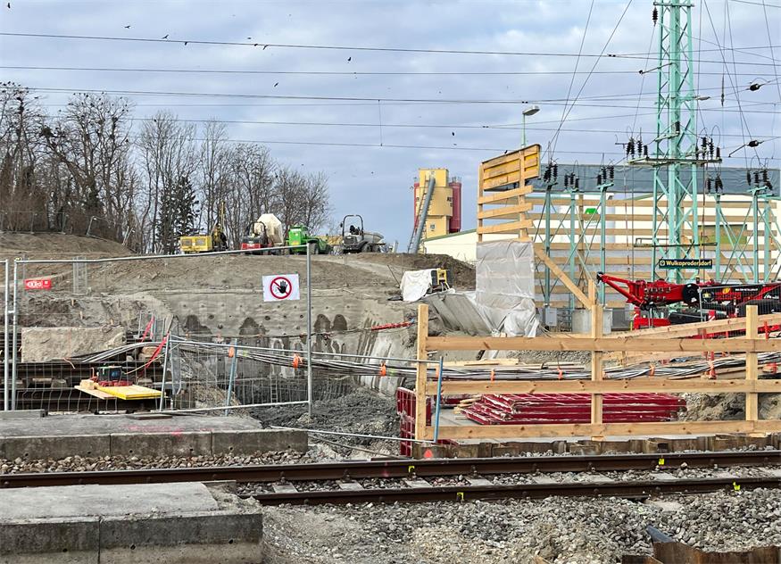 Bauarbeiten am Bahnhof Wulkaprodersdorf schreiten voran