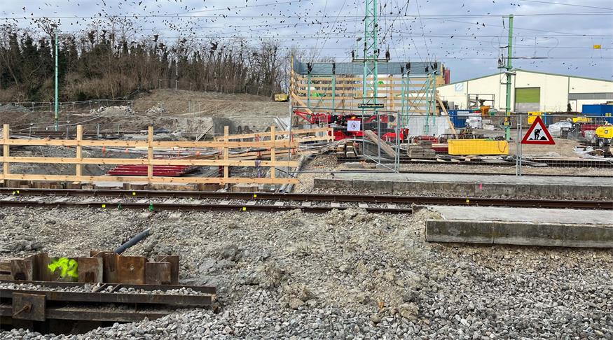Bauarbeiten am Bahnhof Wulkaprodersdorf schreiten voran