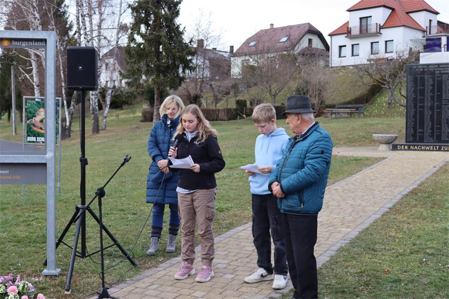 Gedenkfeier für die jüdischen Opfer der Shoa aus Kobersdorf
