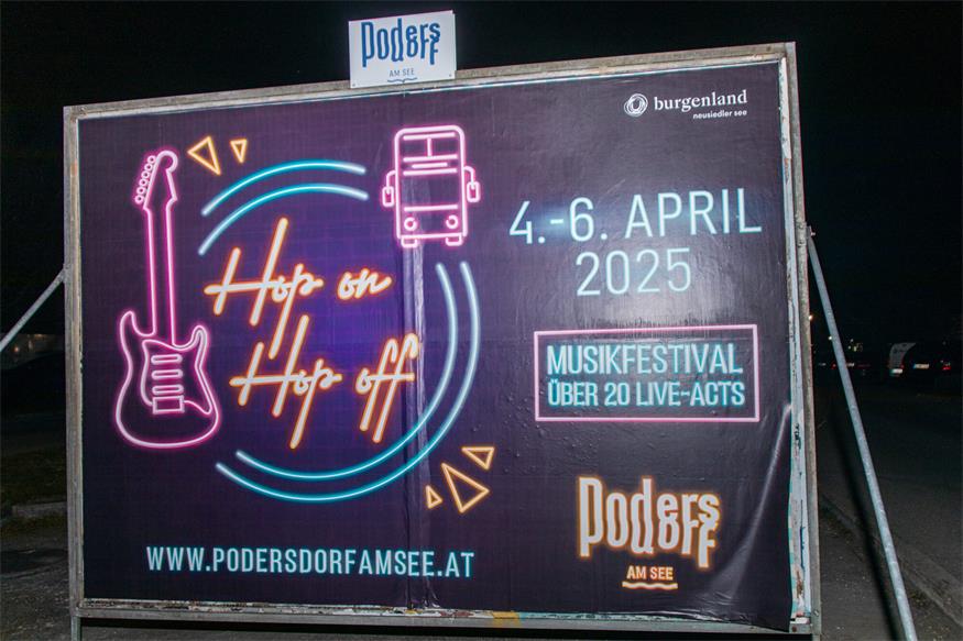 Musikfestival mal anders: "Hop On Hop Off" begeisterte in Podersdorf