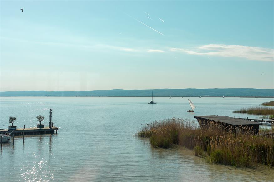 Adi Hirschal packte am Ufer des Neusiedler Sees seinen Schmäh aus