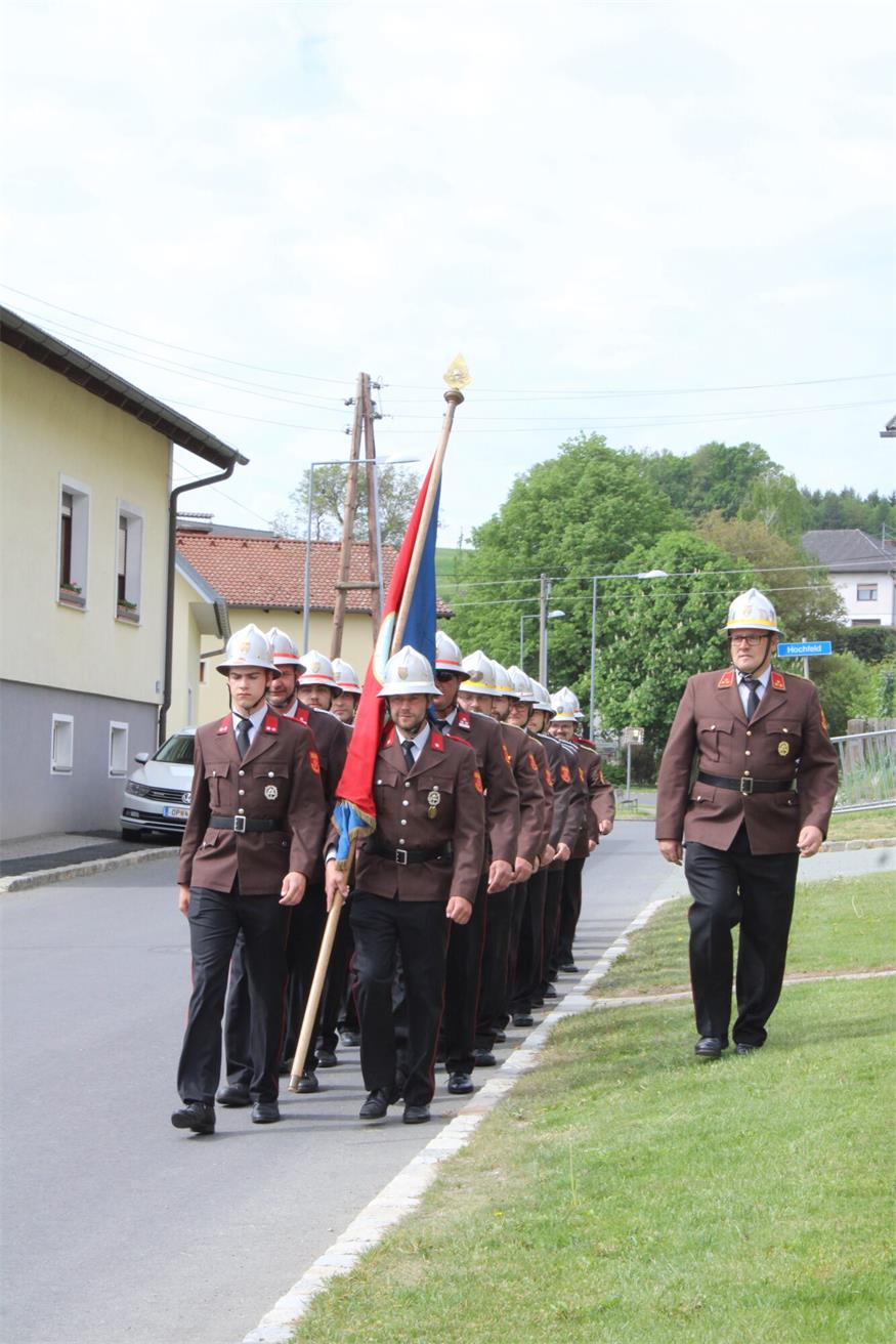 Prozession zu Ehren des Heiligen Florian in Bubendorf