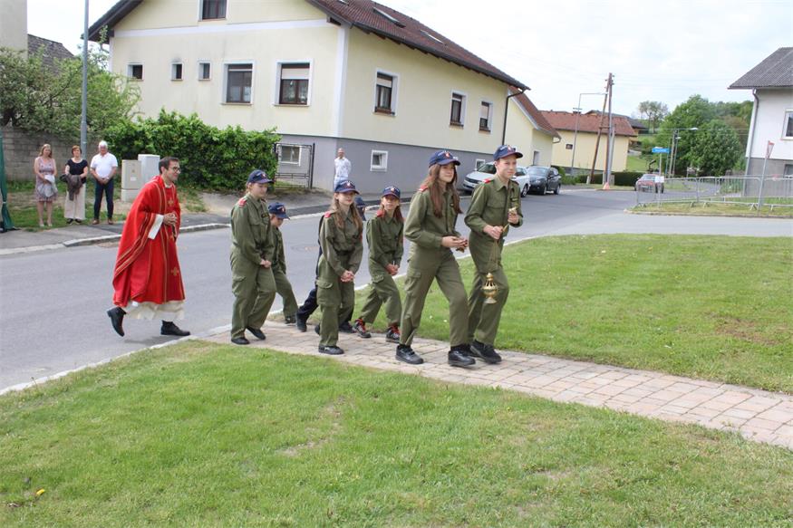 Prozession zu Ehren des Heiligen Florian in Bubendorf