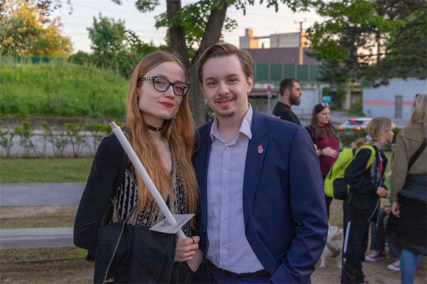 Fackelzug zum 1. Mai in Bruckneudorf und Bruck