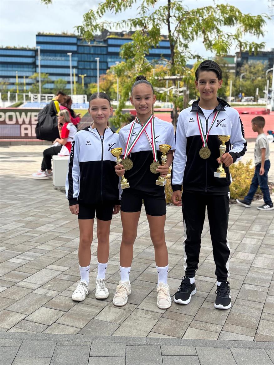 Dreimal Gold für Eisenstadts Karate-Nachwuchs