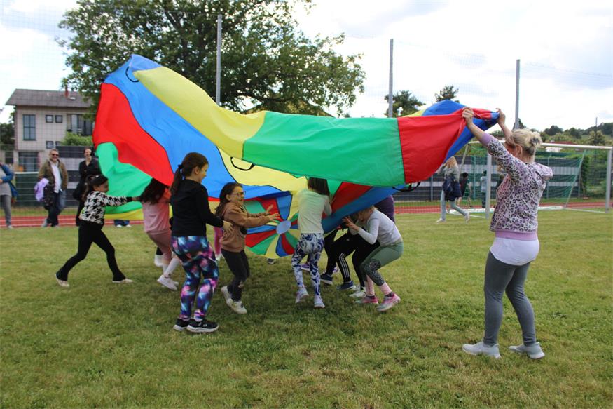 Sportliches Fest in der Oberpullendorfer Volksschule