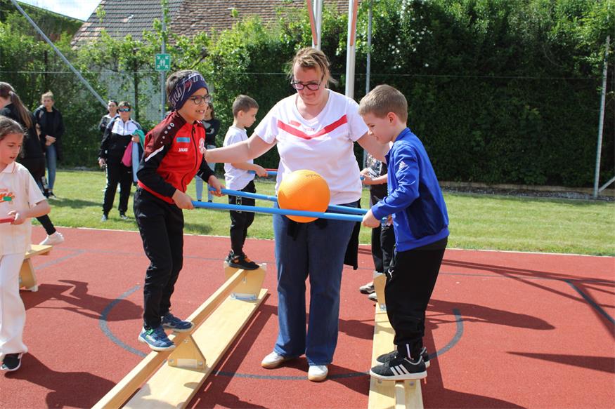 Sportliches Fest in der Oberpullendorfer Volksschule