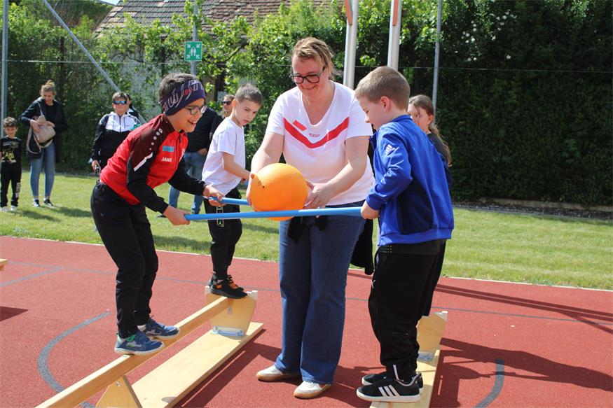 Sportliches Fest in der Oberpullendorfer Volksschule