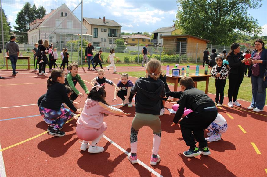 Sportliches Fest in der Oberpullendorfer Volksschule