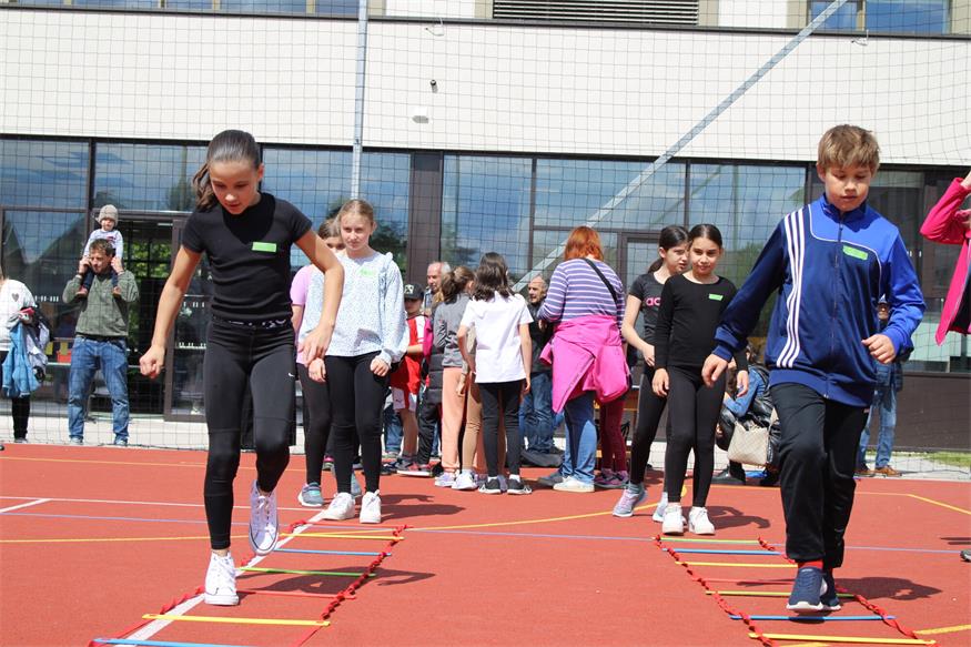 Sportliches Fest in der Oberpullendorfer Volksschule