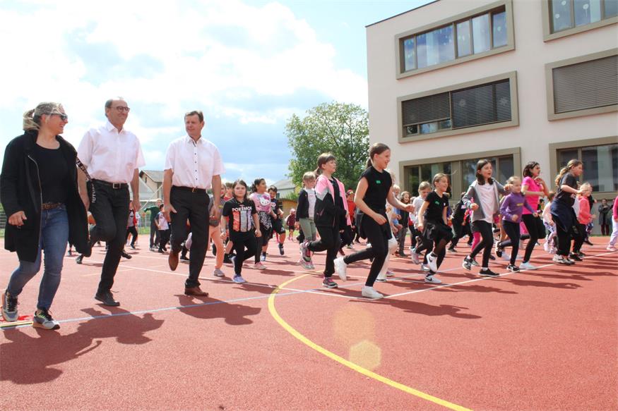 Sportliches Fest in der Oberpullendorfer Volksschule