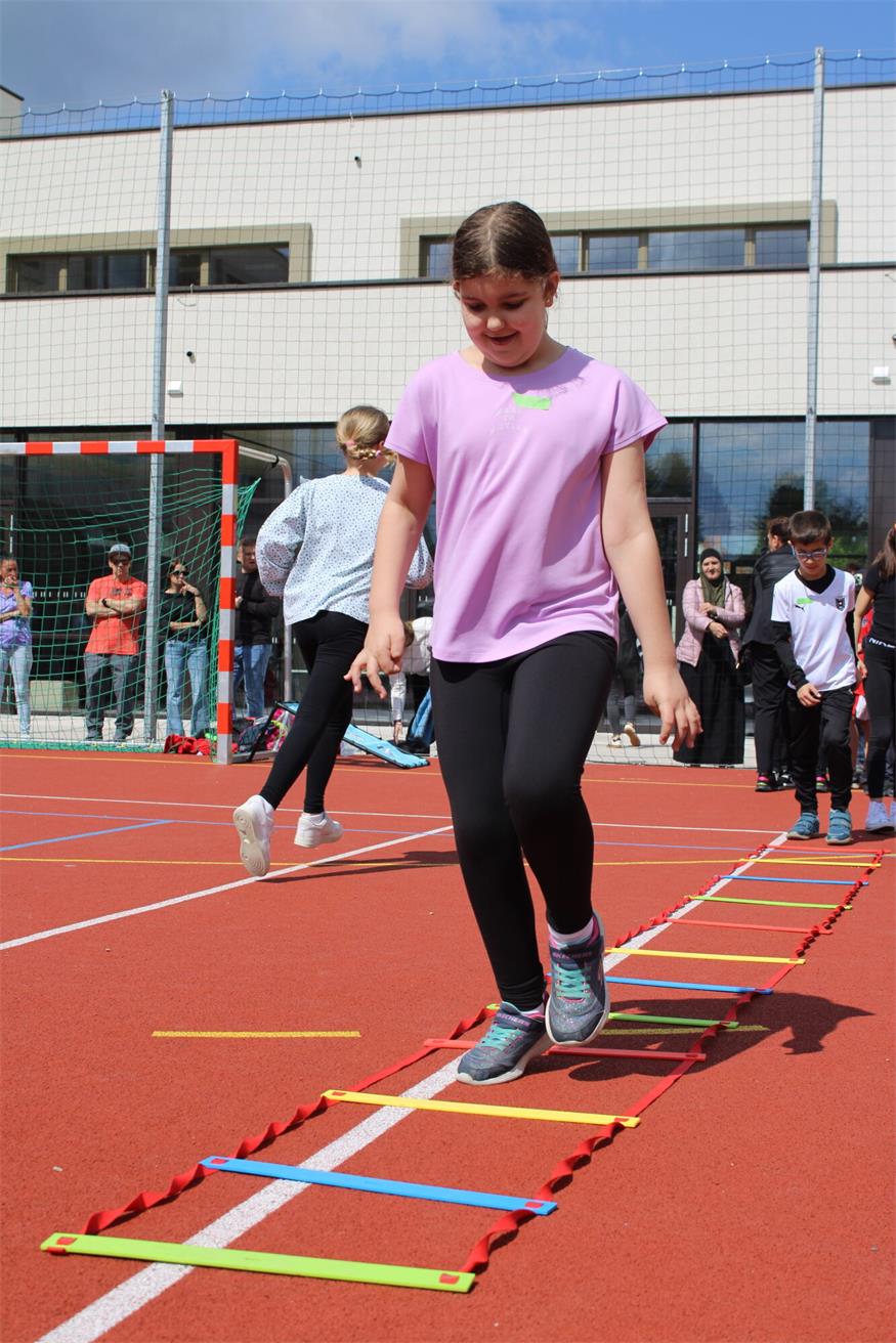 Sportliches Fest in der Oberpullendorfer Volksschule