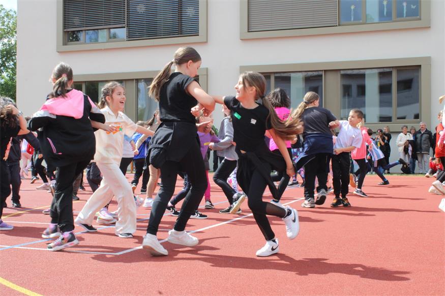 Sportliches Fest in der Oberpullendorfer Volksschule