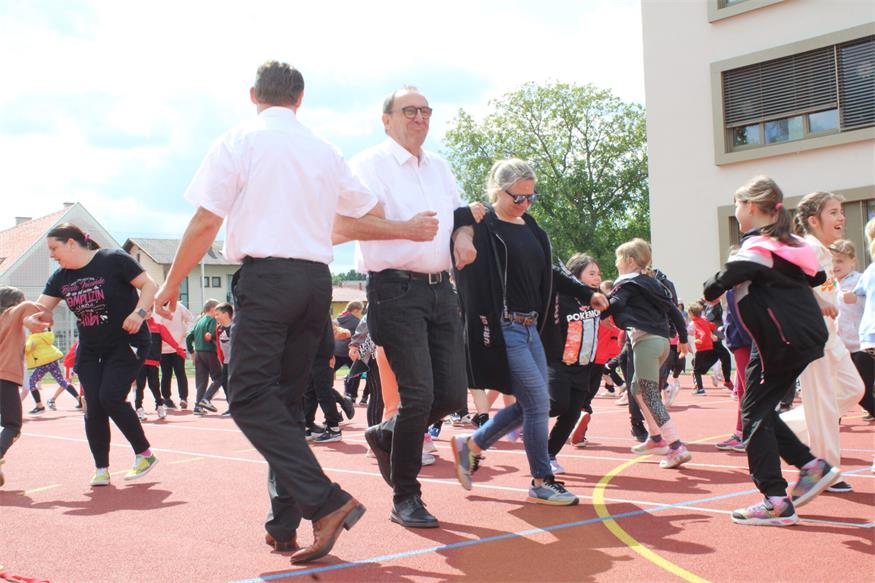 Sportliches Fest in der Oberpullendorfer Volksschule