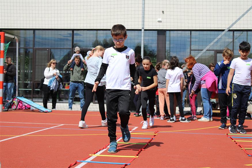 Sportliches Fest in der Oberpullendorfer Volksschule