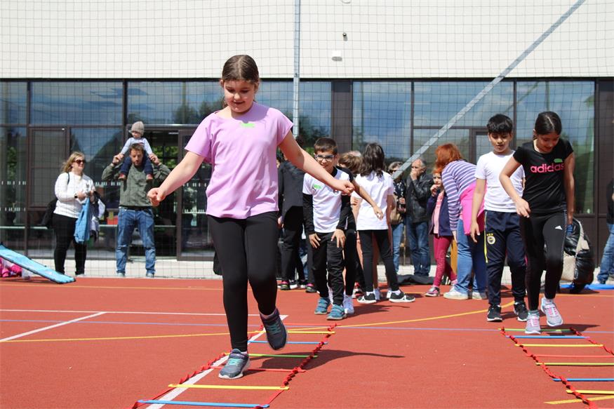 Sportliches Fest in der Oberpullendorfer Volksschule
