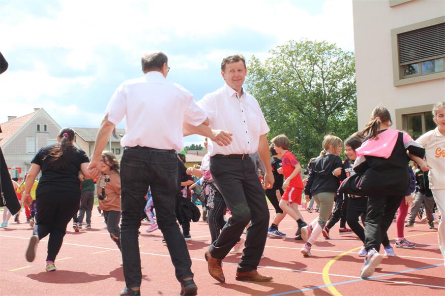Sportliches Fest in der Oberpullendorfer Volksschule