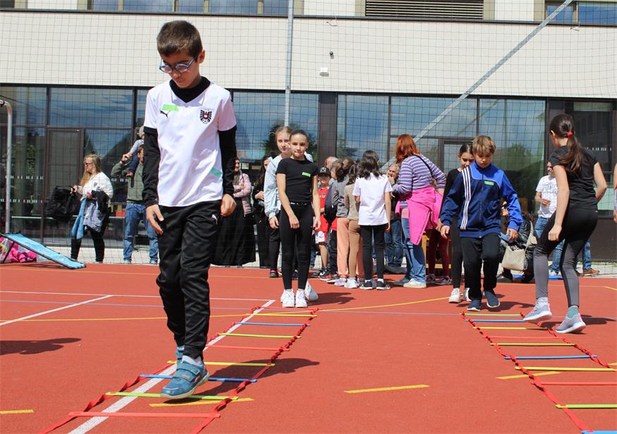 Sportliches Fest in der Oberpullendorfer Volksschule