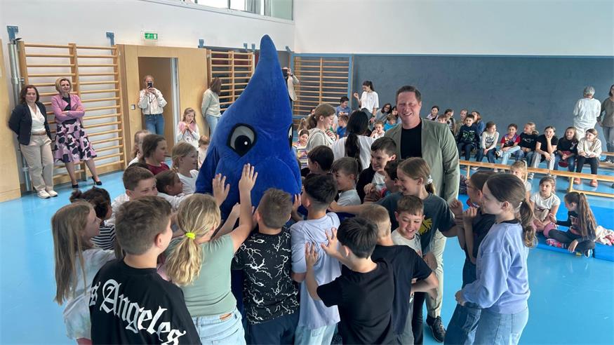 „Tropfi“ besuchte die Volksschule Schattendorf