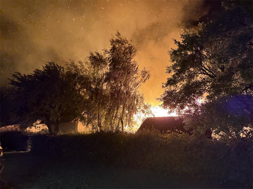 Großbrand in Stinatz: Zwei Gebäude des Heimathauses zerstört