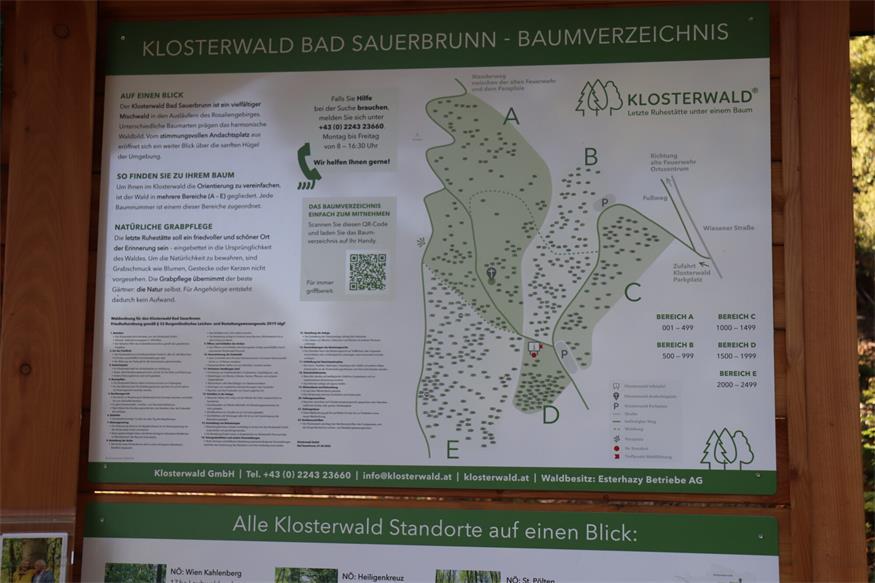 Neuer Klosterwald in Bad Sauerbrunn: Ort für Abschied und Erinnerung