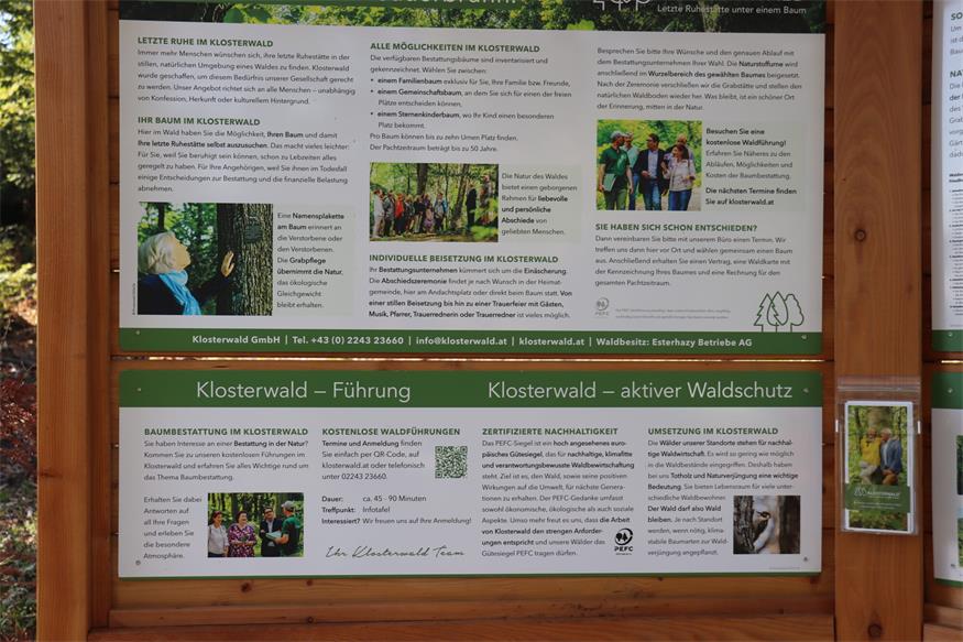 Neuer Klosterwald in Bad Sauerbrunn: Ort für Abschied und Erinnerung