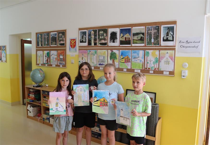 „Heimat zum Verschicken“ - Briefmarken aus der Schule Oberpetersdorf