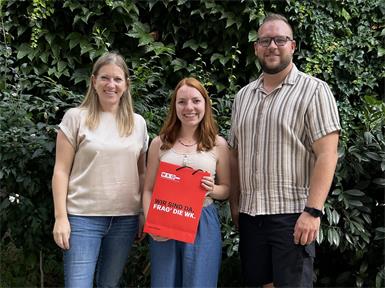 Wirtschaftskammer-Regionalstellenleiterin Evelyn Zarits, Humanenergetikerin Karina Thrackl und EPU-Bezirkssprecher Lukas Giefing