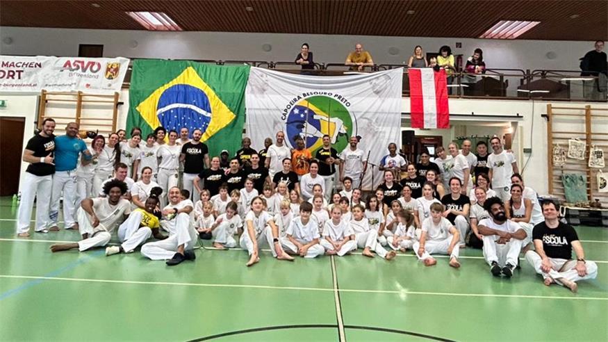 Zahlreiche Teilnehmer beim Event des Capoeira BP Wiesen.