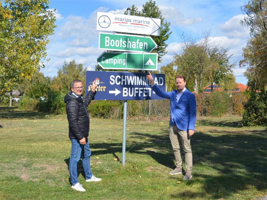 Zukunftweisend. Bürgermeister Thomas Schmid (l.) und der neue Freizeitbetriebe-Geschäftsführer Gernot Erlach wollen die Zukunft der Freizeitbetriebe am See auf gute Beine stellen.