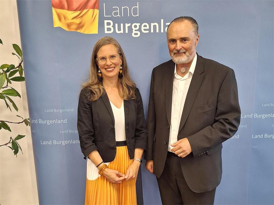 Zusammenarbeit läuft. Landeshauptmann Hans Peter Doskozil und Stellvertreterin Anja Haider-Wallner.