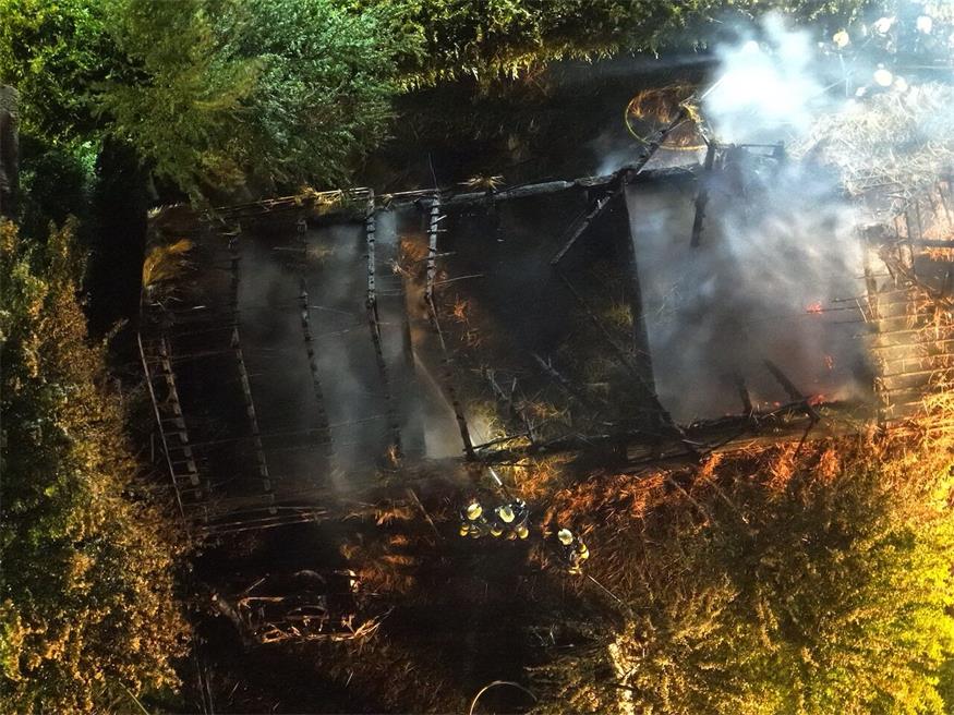 Großbrand in Stinatz: Zwei Gebäude des Heimathauses zerstört